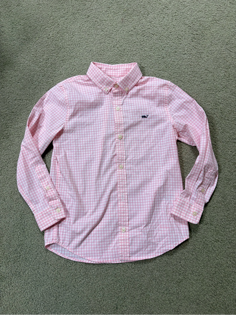 Vineyard Vines Pink Gingham Button-Down Shirt